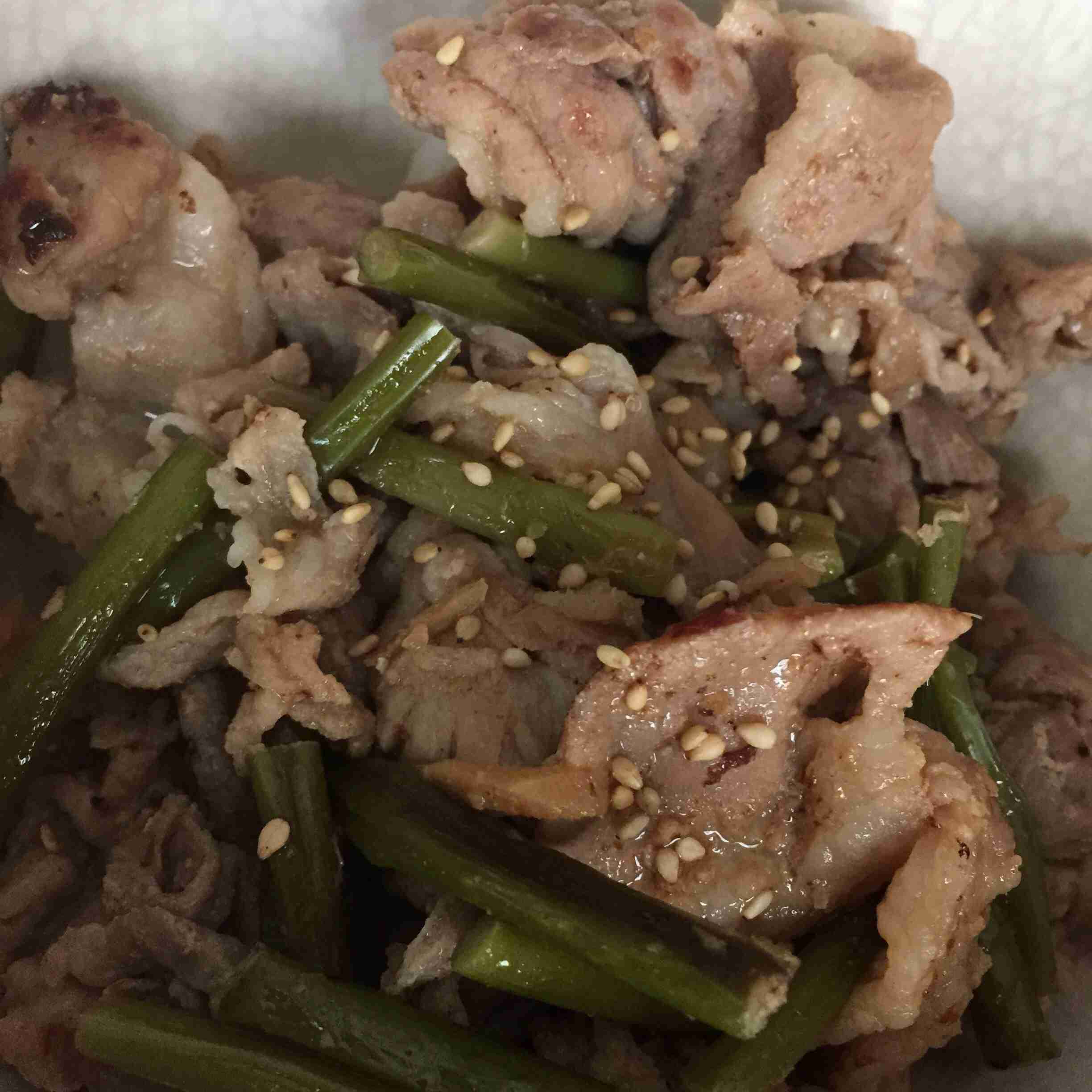 朝からスタミナ焼〜☆のブログ画像