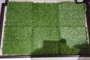 若干...端っこが足りないニトリの芝生マットのブログ画像