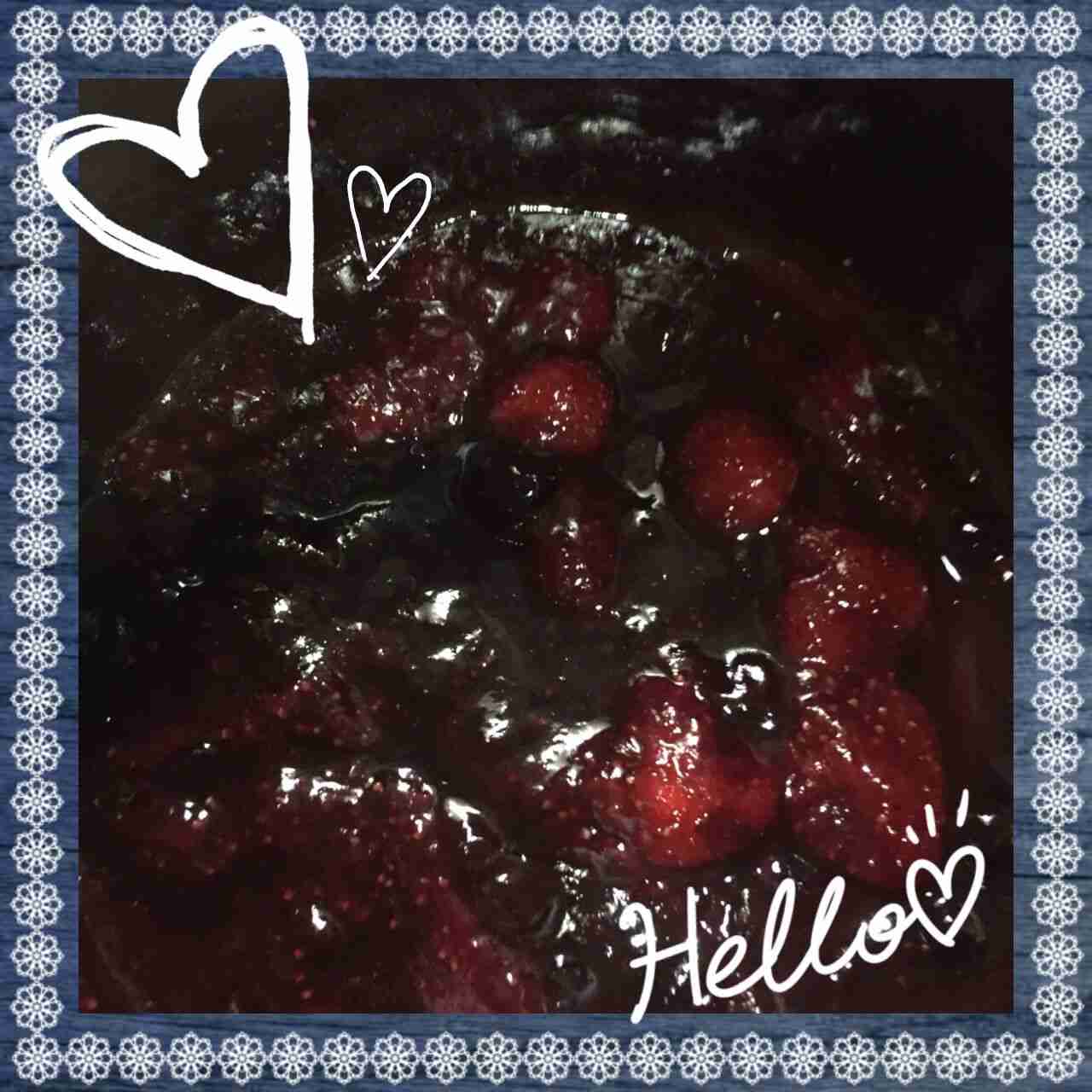 ベリージャムを作りました。のブログ画像