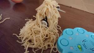 トーマスが麺だらけに、、見ようによってはアート！？のブログ画像
