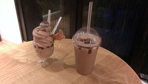 暑すぎるので冷たいチョコドリンクでホッと一息のブログ画像